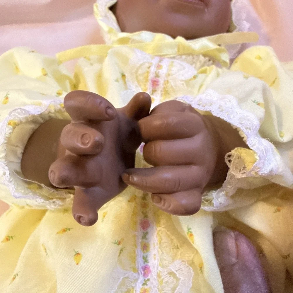 Lee Middleton Dear One African Am. Doll Newborn Baby Signed Numbered 1488, 1985